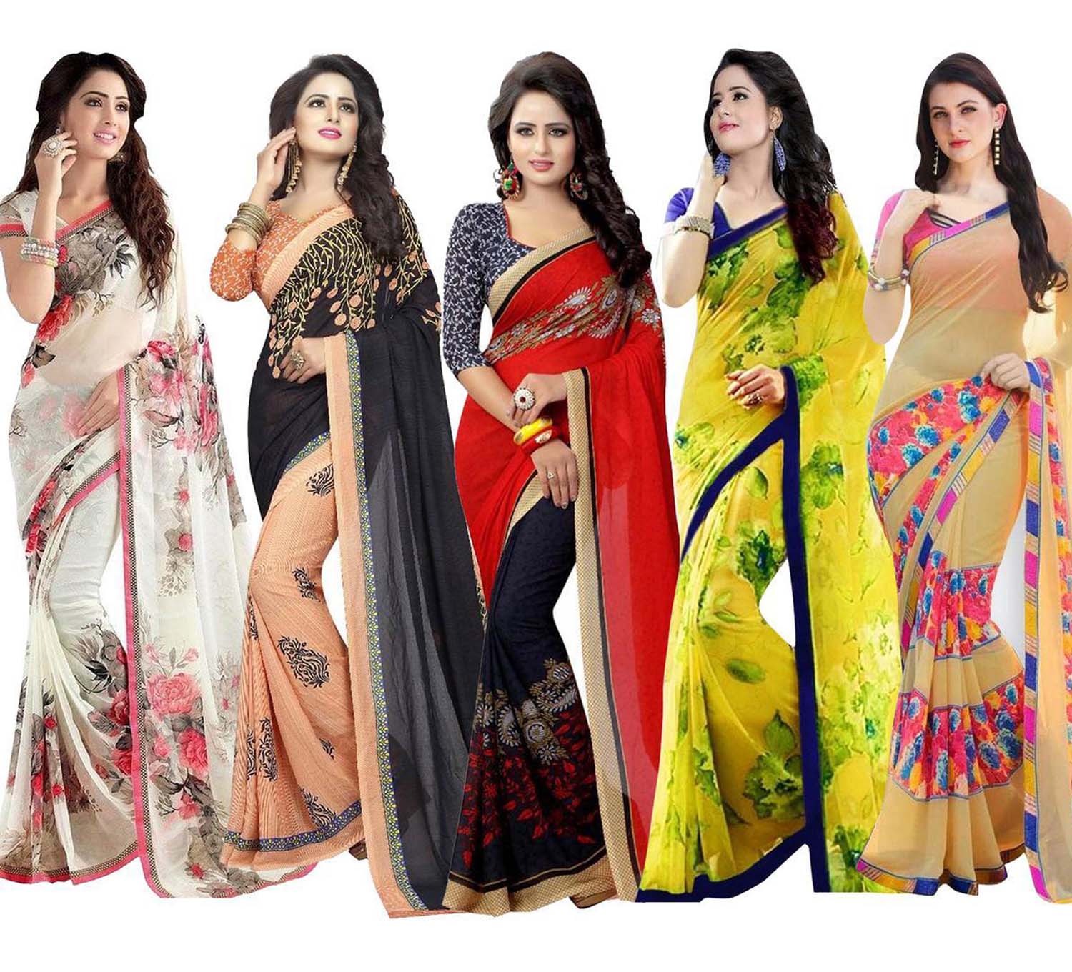 peachmode saree combo